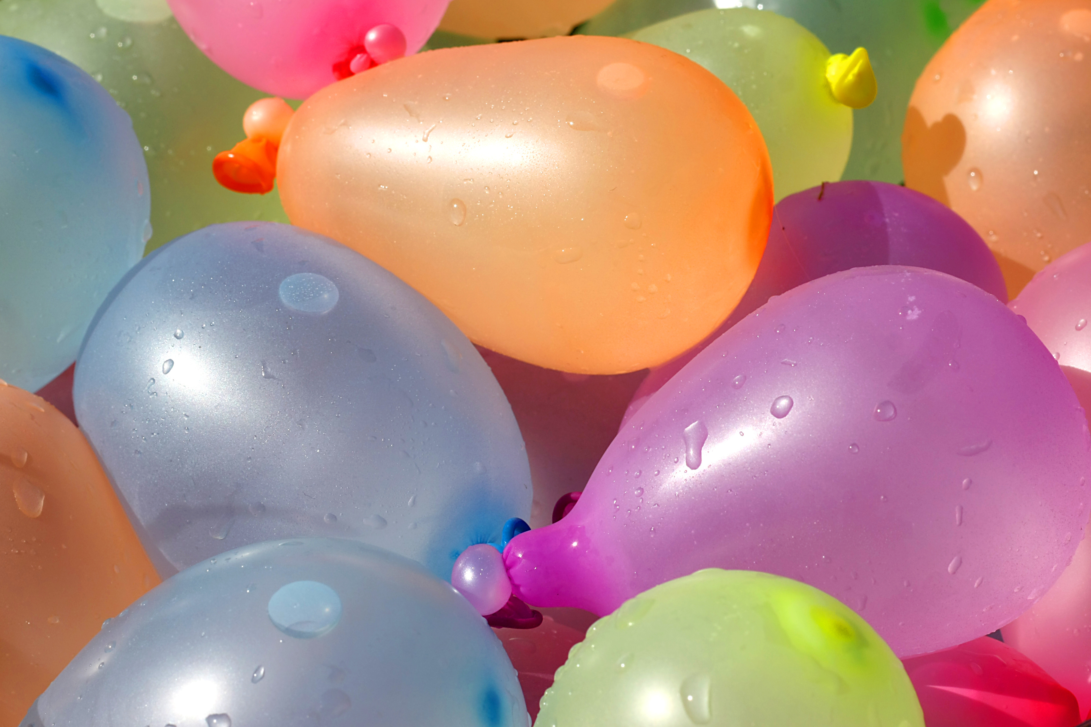 Pile of Colorful Water Balloons