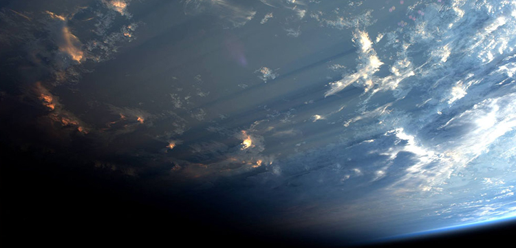 photos nuages station spatiale internationale