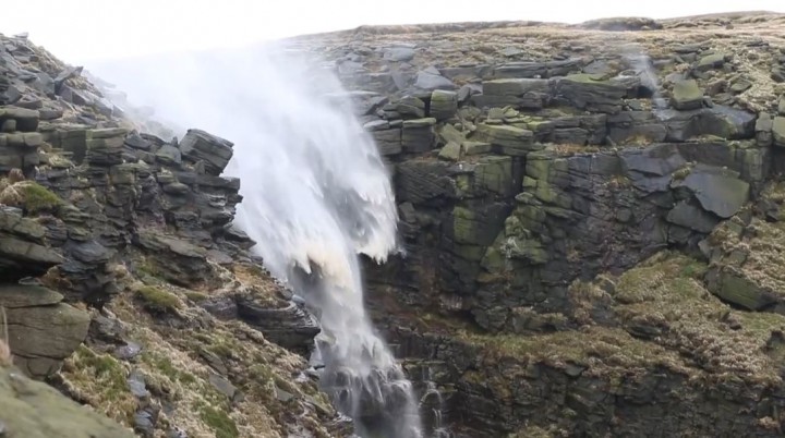 Derbyshire vents violents chute eau