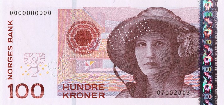 ancien billet 100 NOK