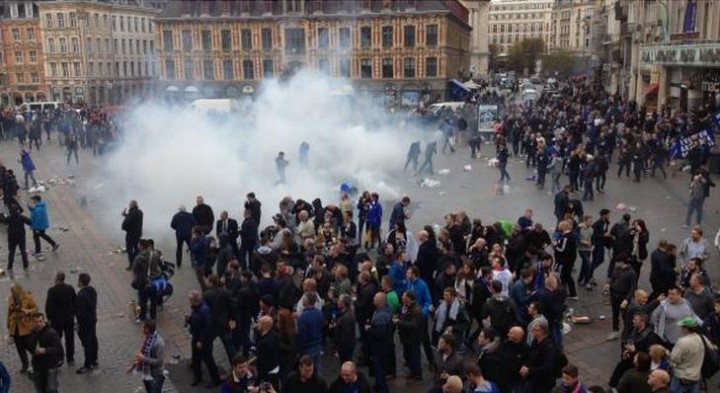incidents forces ordre supporters everton lille
