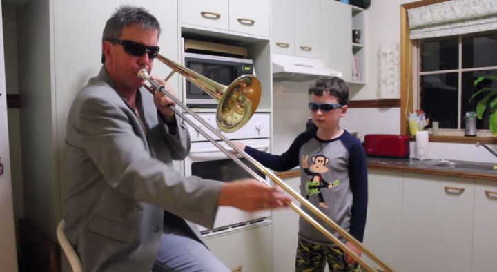 pere fils trombone freaks musique cuisine