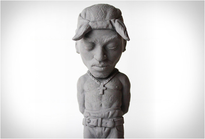 sculpture miniature tupac