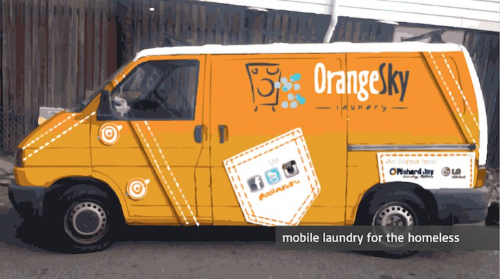 Orange Sky Laundry Van