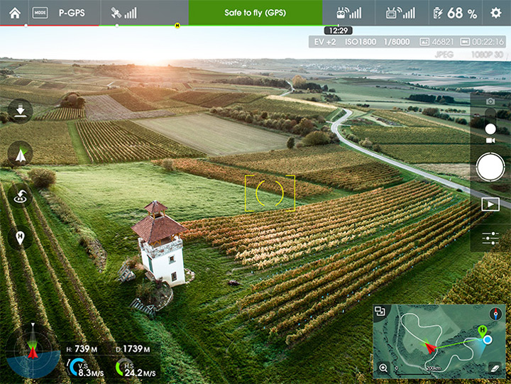 application drone inspire 1