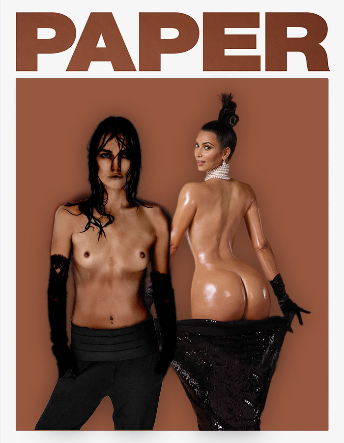 parodie kim kardashian magazine paper