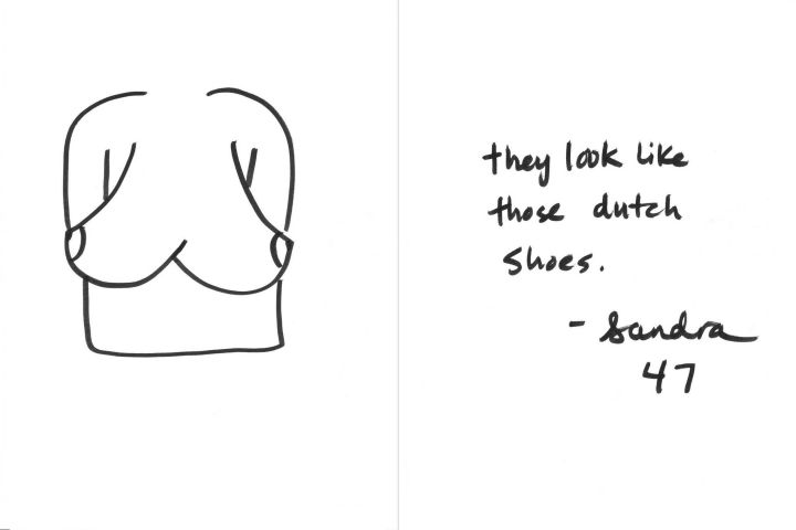 photo femme 47 ans dessine ses seins photo