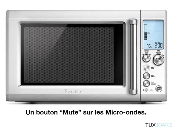 invention bouton mute micro ondes