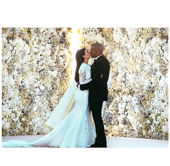 photo mariage kim kardashian janye west instagram