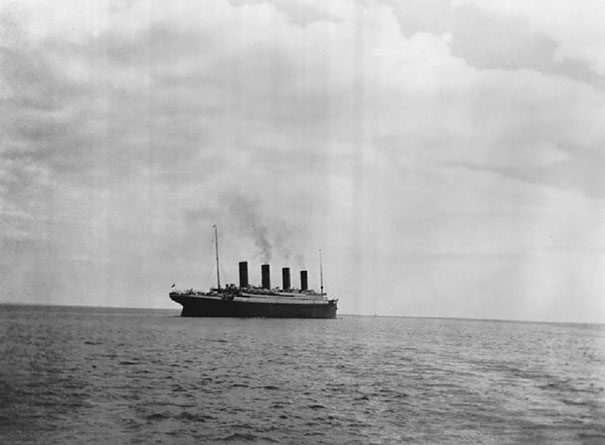 photos rares 20eme siecle La dernière photo prise du Titanic 1912