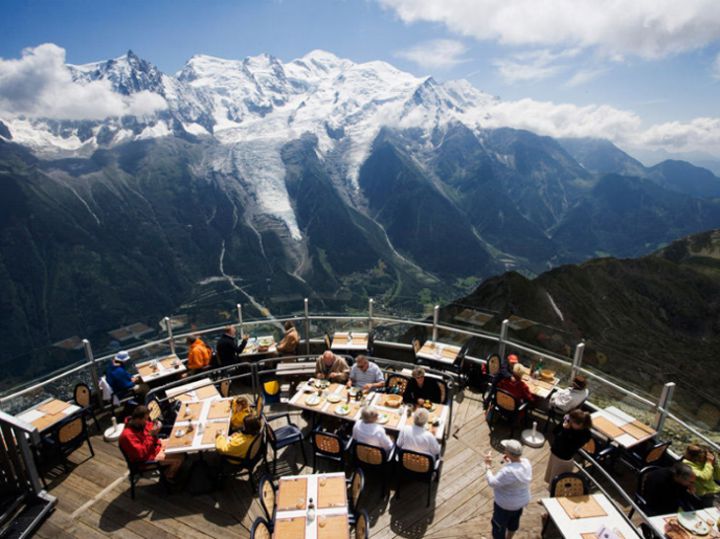 restaurant cadre exceptionnel le panoramic chamonix