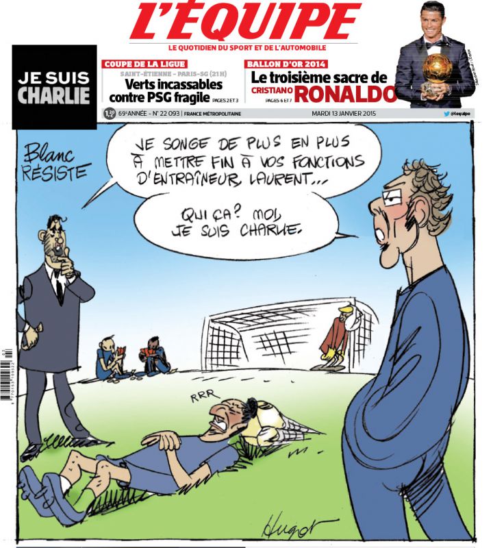 Charlie Hebdo Une L Equipe 13 janvier