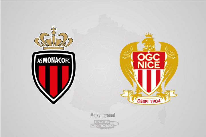 Logos rivaux Ligue 1 Monaco Nice