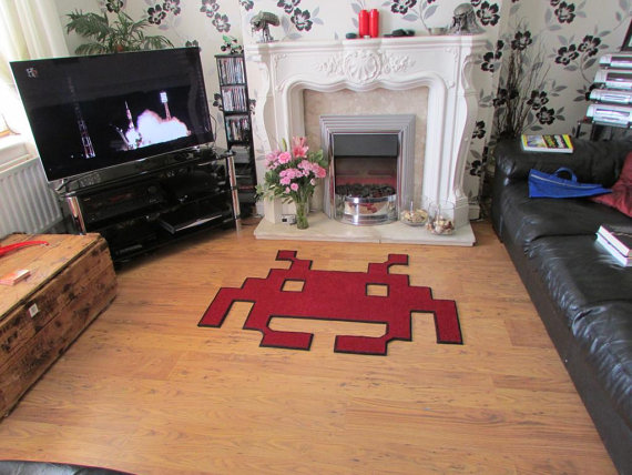 Space Invaders Tapis Rouge