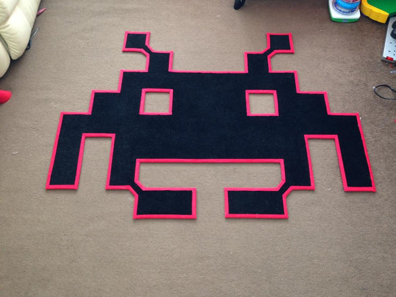 Space Invaders Tapis