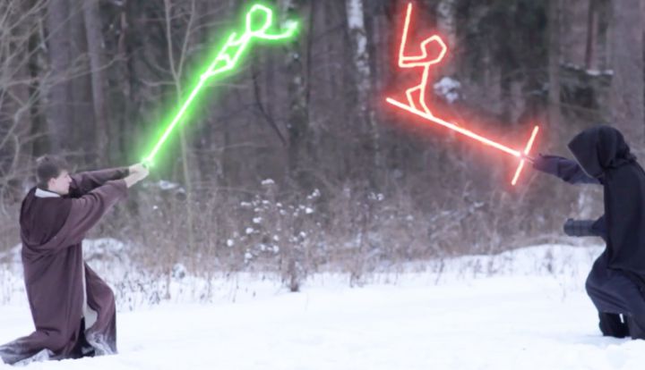 photo  duel sabres laser modernes star wars