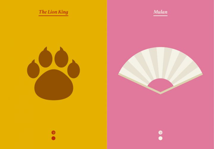 poster minimaliste roi lion