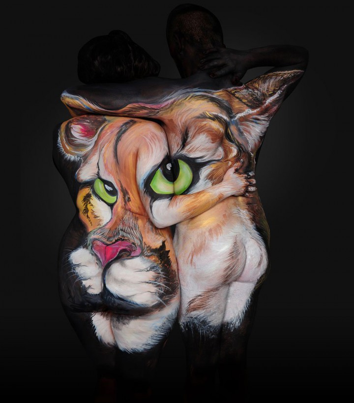 shannon holt body painting animaux (10)