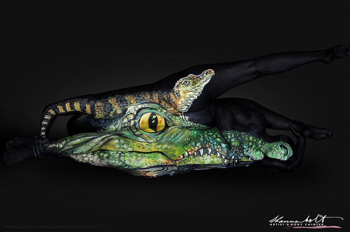 shannon holt body painting animaux (12)