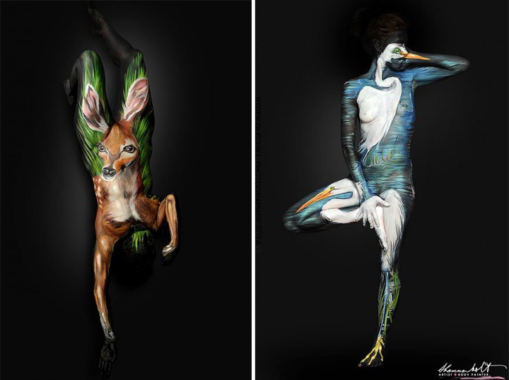 shannon holt body painting animaux (14)