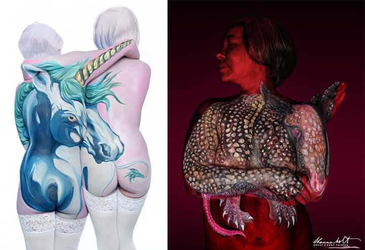 shannon holt body painting animaux (9)