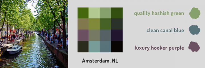 villes couleurs amsterdam