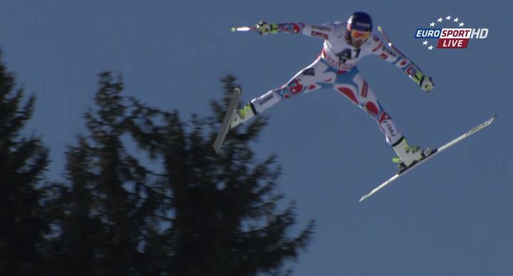 Adrien Theaux ecart ski entrainement