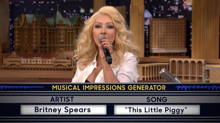Wheel of Musical Impressions with Christina Aguilera Britney Spears