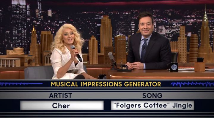 Wheel of Musical Impressions with Christina Aguilera Cher