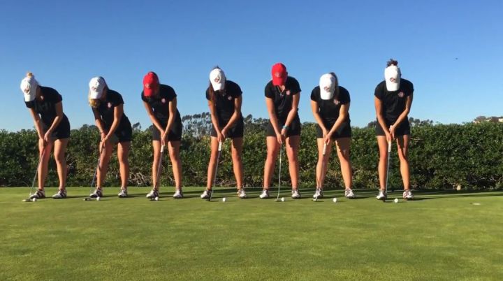 joueuses golf trick shots san diego state