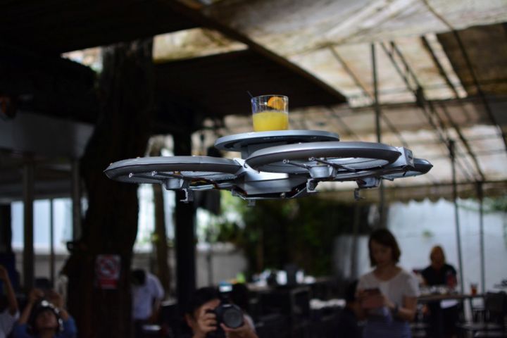 photo drone restaurant singapour