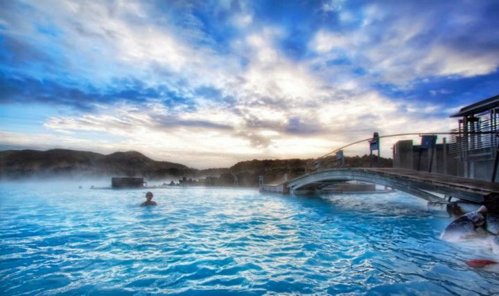 photo piscine naturelle lagon bleu islande