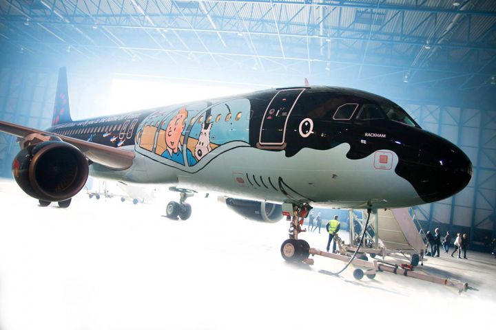 Brussels Airlines Airbus Tintin
