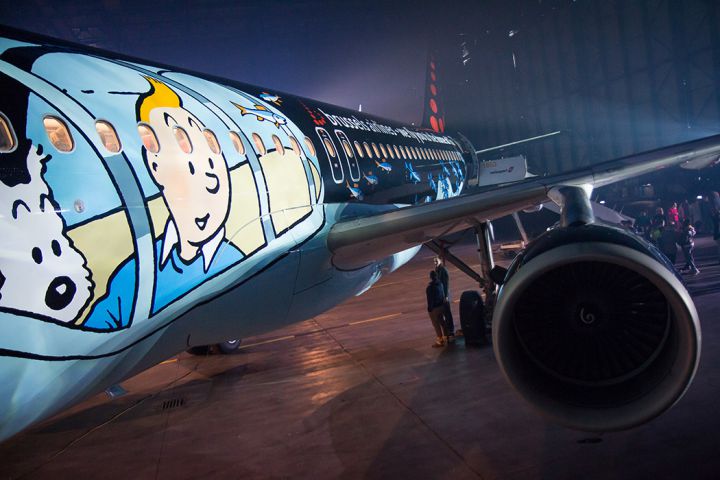 Brussels Airlines Avion Tintin