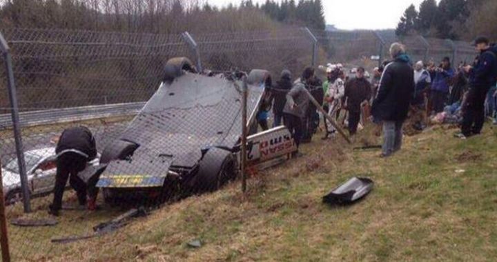 Crash de Mardenborough en VLN Allemagne