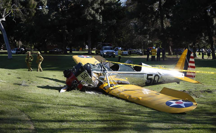 Harrison Ford blesse crash avion (1)