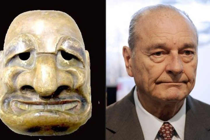 Jacques Chirac masque japon
