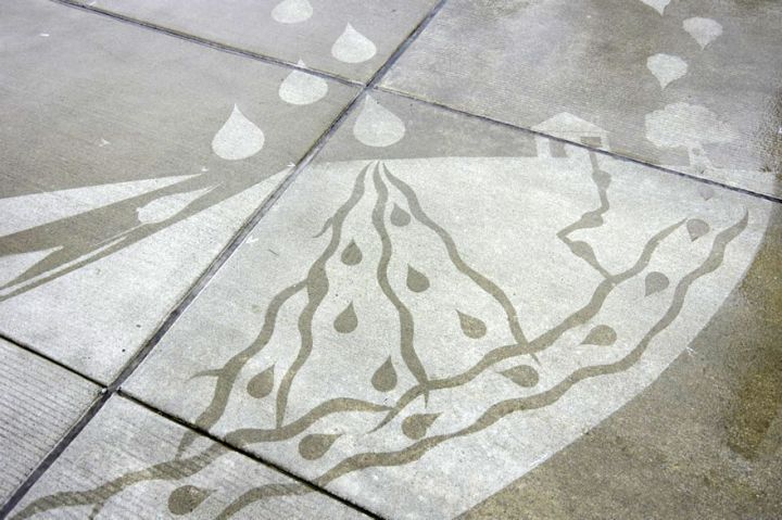 Peregrine Church street art rainworks (7)