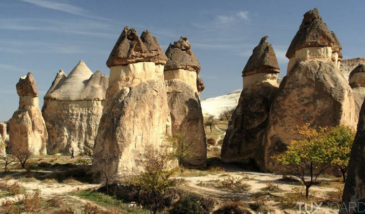 formation geologique  cheminees de fees turquie