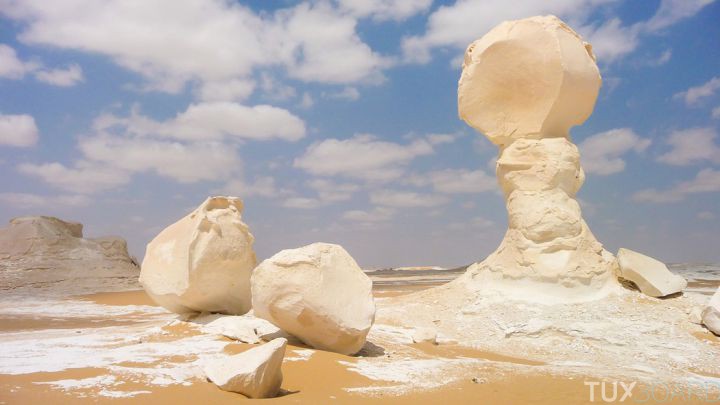 formation geologique  desert blanc egypte