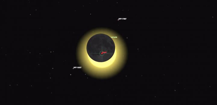 ou se situera la lune sur le soleil eclipse solaire 2015