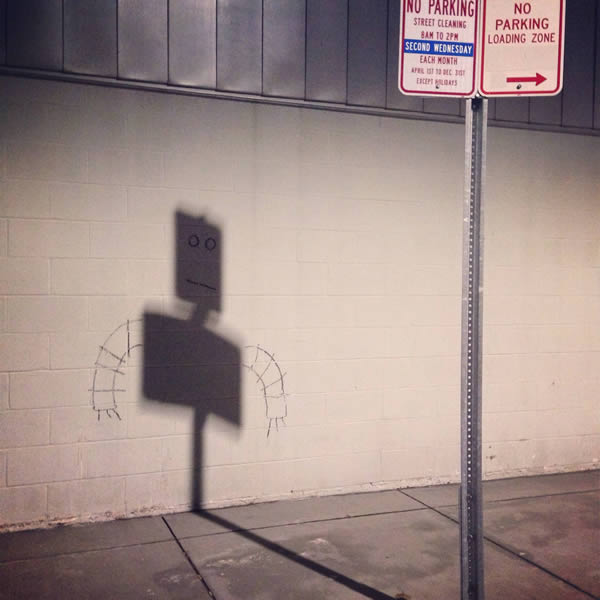 photo street art ombre