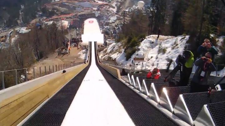 saut ski Jurij Tepes camera embarquee