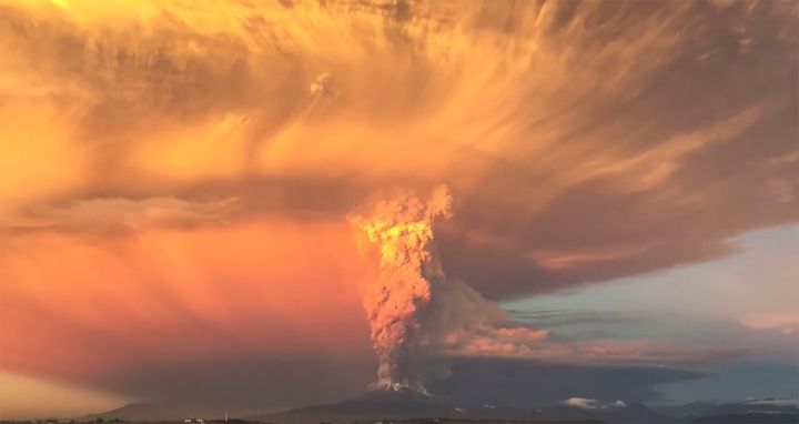 Eruption volcan calbuco