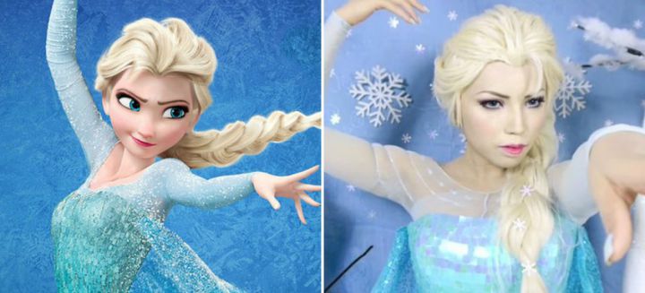 Maquillage Elsa Reine des Neiges