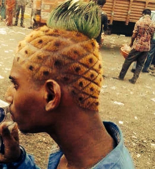 coupe cheveux ananas