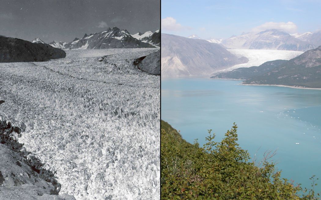 glacier muir alaska avant apres 1941 2004