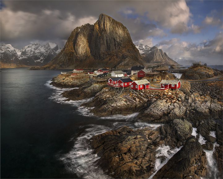 village pecheurs en Norvege