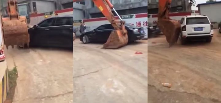 Chine Pelleteuse voiture stationnement