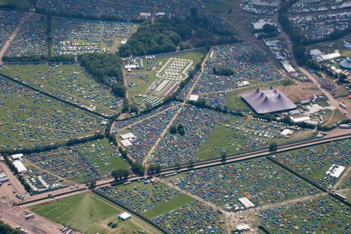 Festival Glastonbury vue aerienne (6)